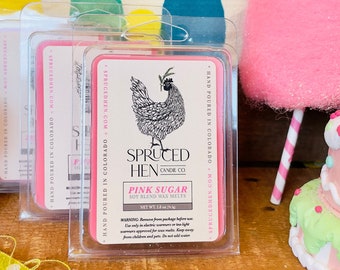 Pink Sugar | Soy Blend Wax Melt | Hand Poured | USA Made