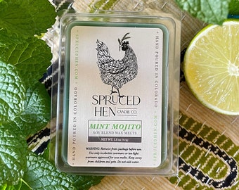 Mint Mojito | Soy Blend Wax Melt | Hand Poured | USA Made