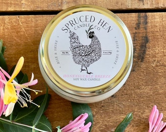 Honeysuckle Breeze | Soy Wax Candle | Hand Poured | USA Made