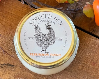 Persimmon Tango | Soy Wax Candle | Hand Poured | USA Made