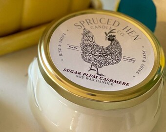 Sugar Plum Cashmere | Soy Wax Candle | Hand Poured | USA Made