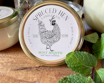 Mint Mojito | Soy Wax Candle | Hand Poured | USA Made