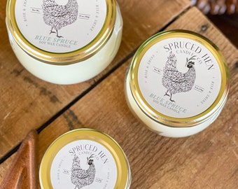 Blue Spruce | Soy Wax Candle | Hand Poured | USA Made