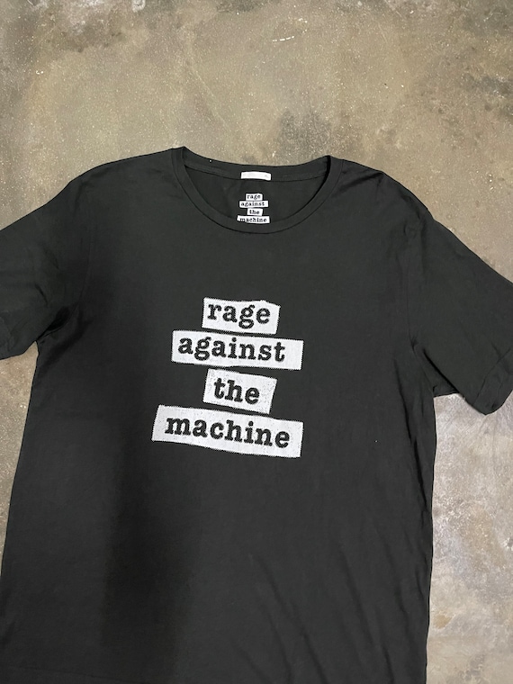 RAGE AGAINST THE MACHINE Tシャツ Rage Against The Machine Band Black Short Sleeve Unisex T