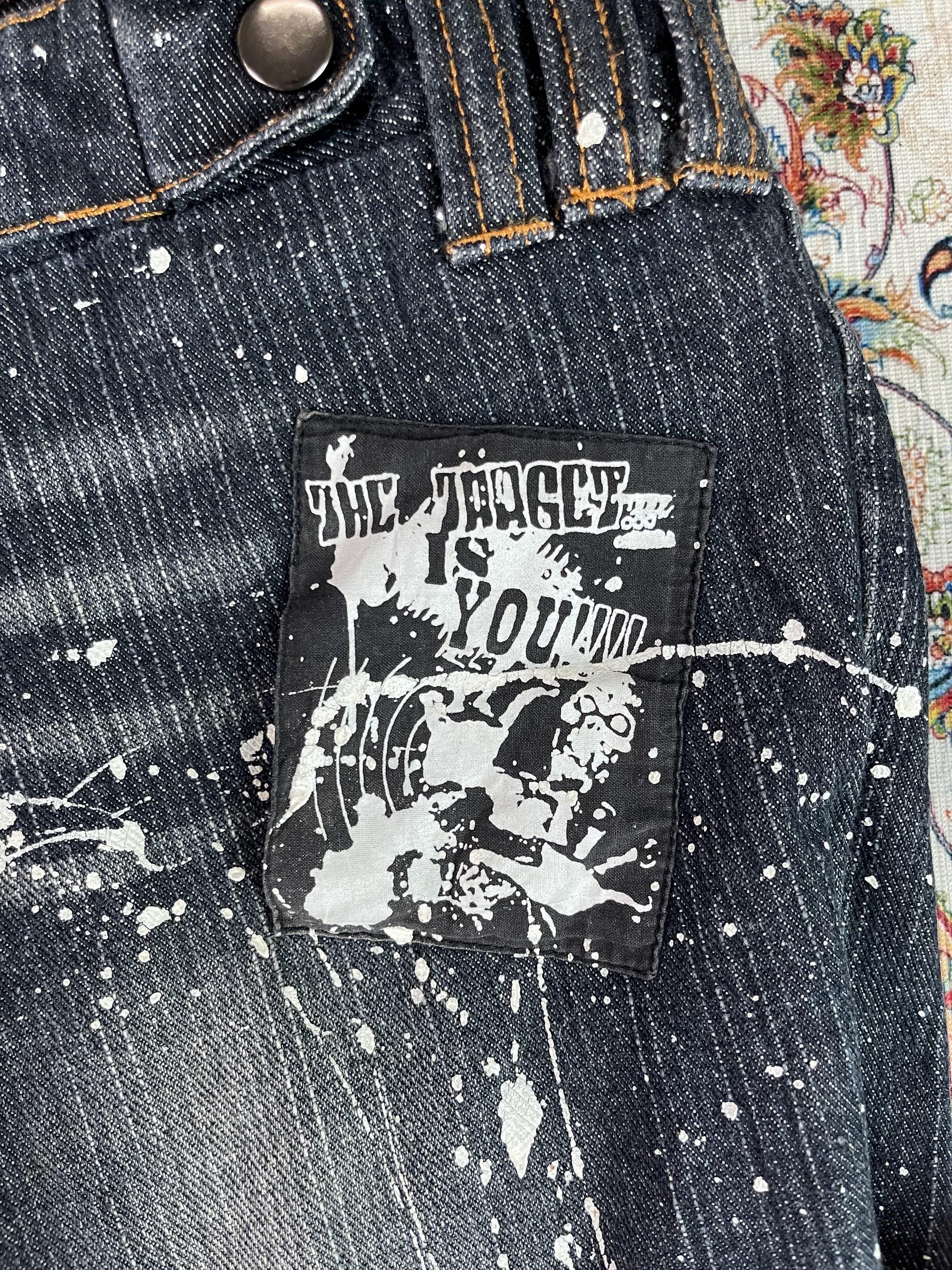 Sex Pot Revenge Flare Bondage Punk Denim - Etsy