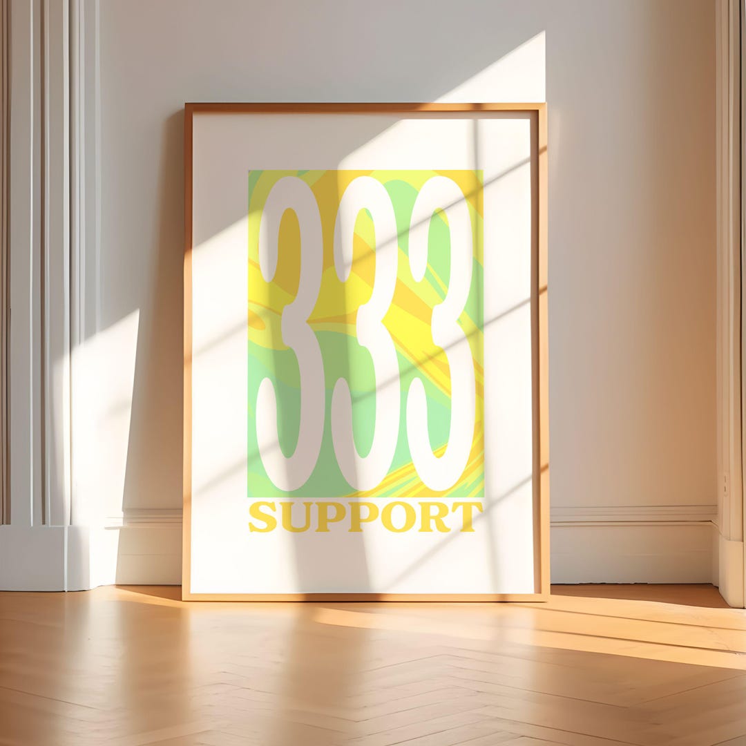 Angel Number 333 Digital Wall Art | Spiritual Numerology Print ...