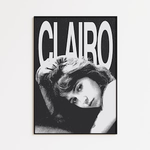 clairo-Inspired Xerox Digital Poster | Alt Pop Music Print, Teen Bedroom Art Decor, College Dorm Wall Decor, Printable Download