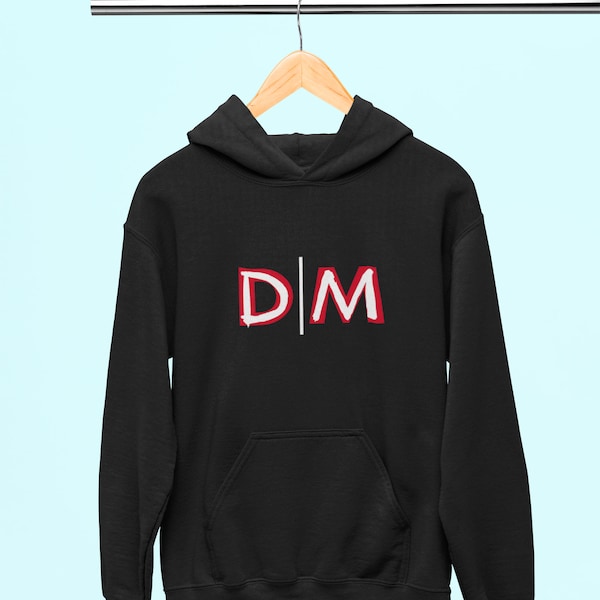 depeche mode 2023 logo unisex black hoodie