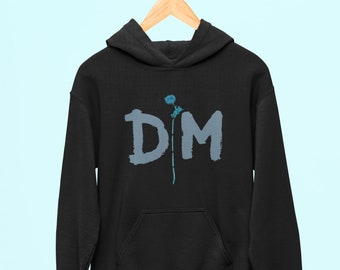 depeche mode 90 era unisex black hoodie