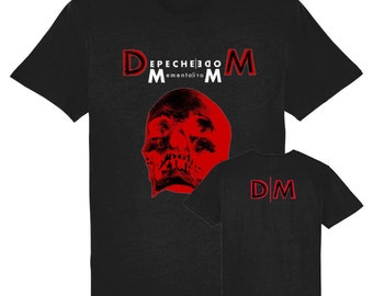 Depeche mode 2023 vorne und hinten design memento mori Schädel unisex T-Shirt