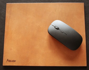 Leather mouse pad AlbLeder Office Home Office Premium