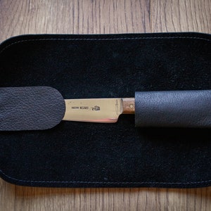 Knife bag leather knife roll roll bag quiver chef knife bag case holster sheath AlbLeder grill gift image 3