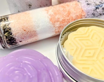 Lavender Foot Care Kit: Natural Spa Gift Set with Socks