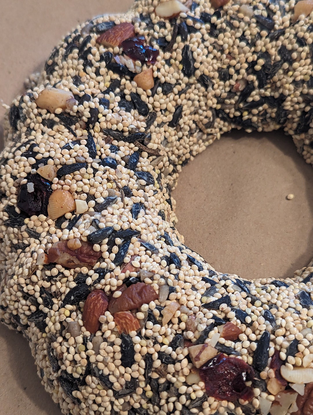 Birdseed Wreath Natural Bird Food, Feed the Birds, Feathered Friends