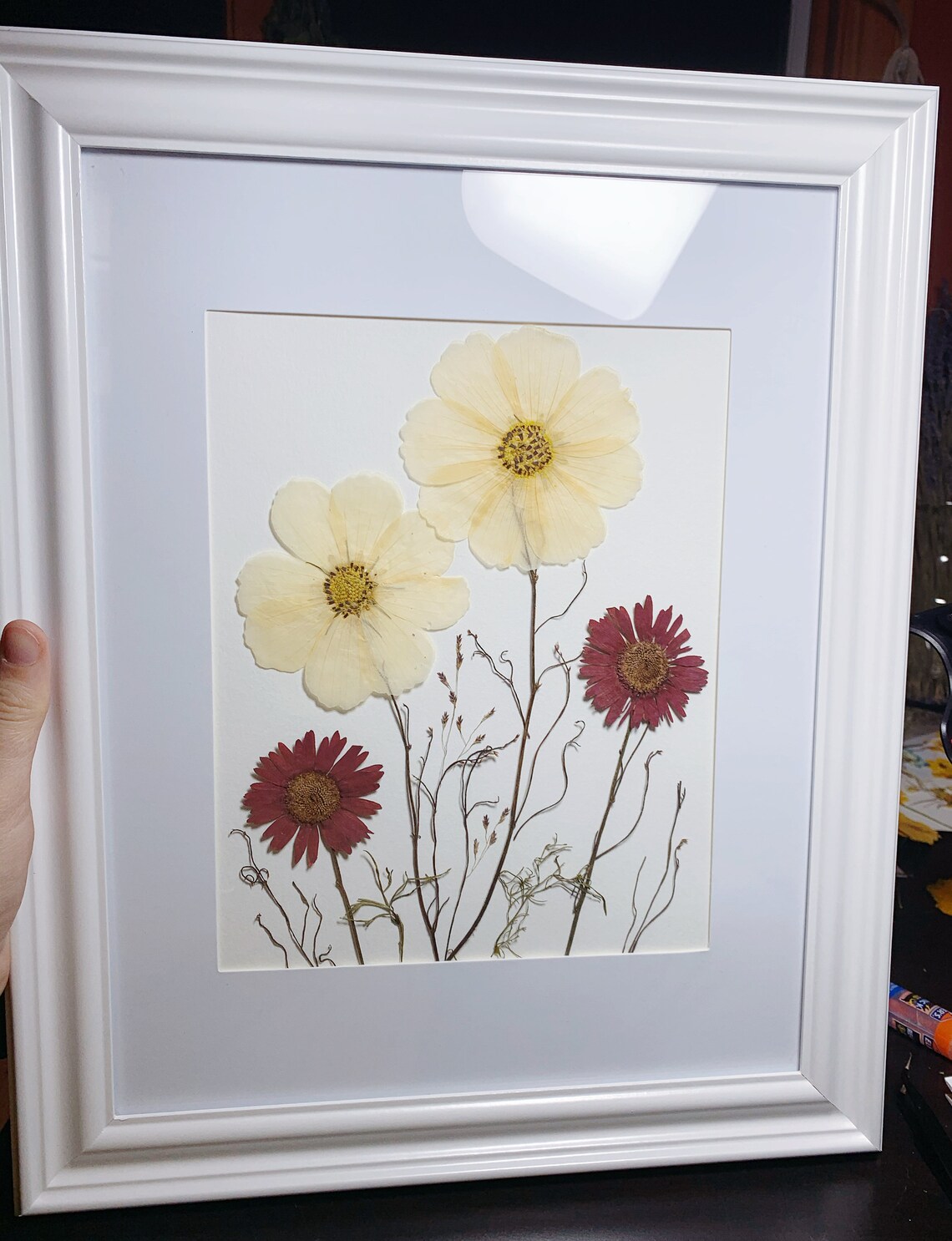 Custom Pressed Flower Picture Frame Etsy