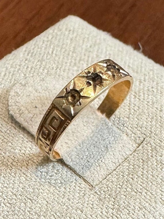 Antique Victorian Baby Ring 14K Gold | size 0 | g… - image 5