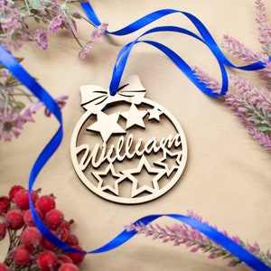 Hanging Christmas Ornament Personalized