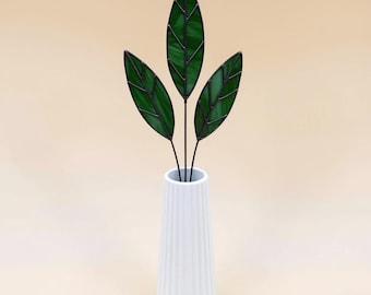 Hojas de vitral: Decoración botánica artesanal para el hogar