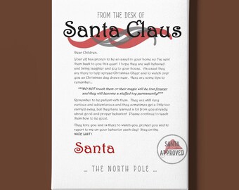 Elf First Night Letter From Santa
