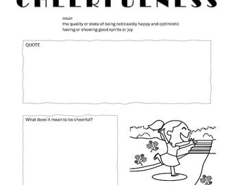 Kids Cheerfulness activity page