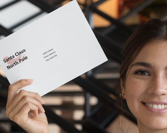 Santa Return Label Envelope