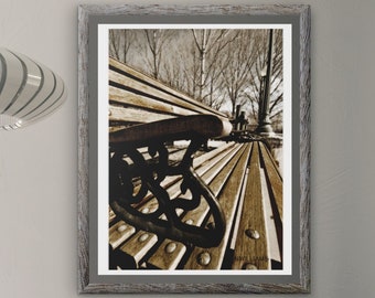 Wood Bench Picture