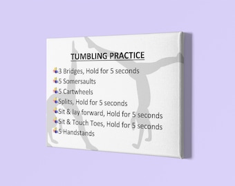 Tumbling Practice Guide for kids or beginners