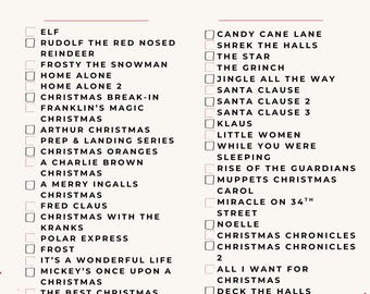 Christmas Movie Checklist