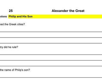 The Story of the World- Activity Book One: Ancient Times- Chapter 25 Review Questions
