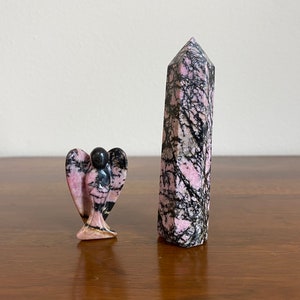 Rhodochrosite Tower and Angel