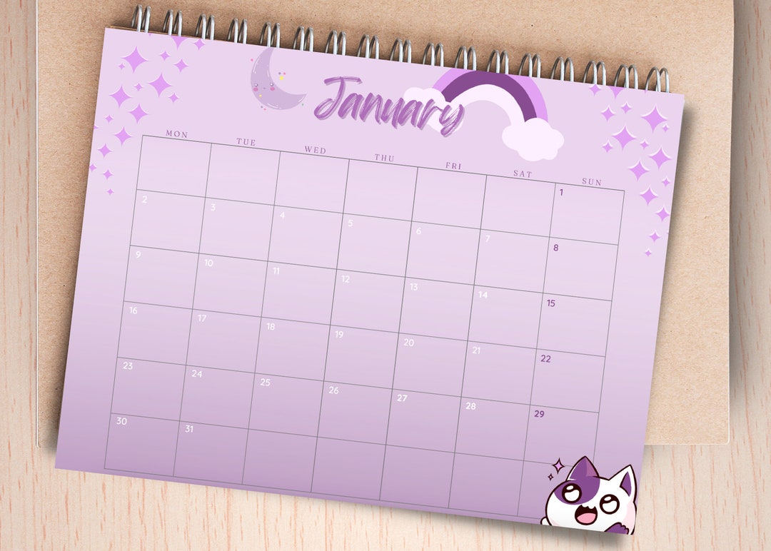 Kawaii Printable Calendar 2023 PDF Etsy kawaii-printable-calendar-2023-pdf-etsy