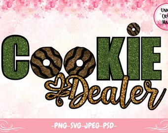 Diseño PNG de sublimación de Cookie Dealer Scout Life (descarga digital)