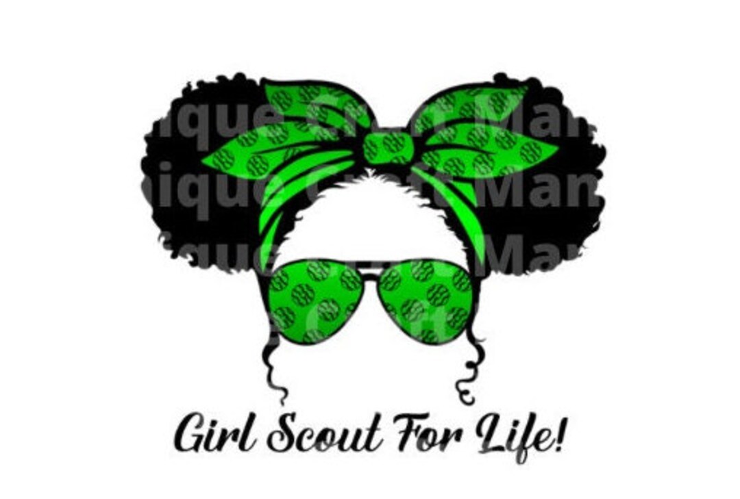 Girl Scout Life, Girl Scout for Life, Afro Girl, Afro Bun, Scout, Kid