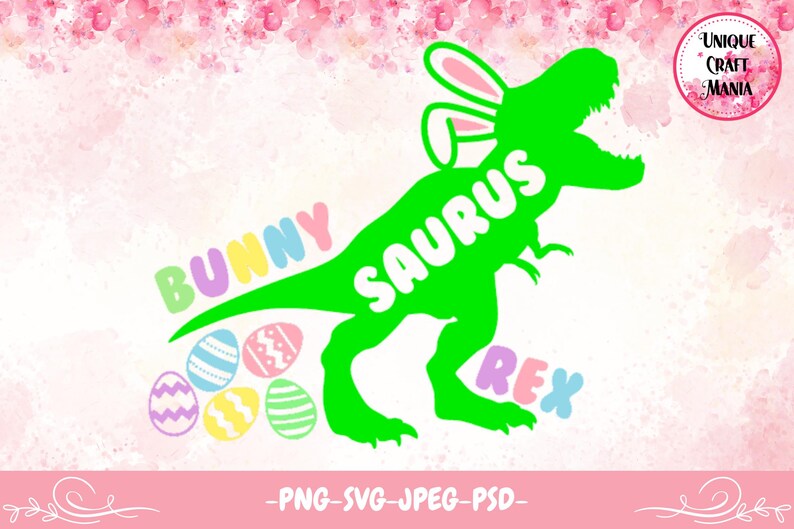 Bunny Saurus, Easter Dinosaur, Easter Bunny, T-rex, Boy Shirt, Easter ...