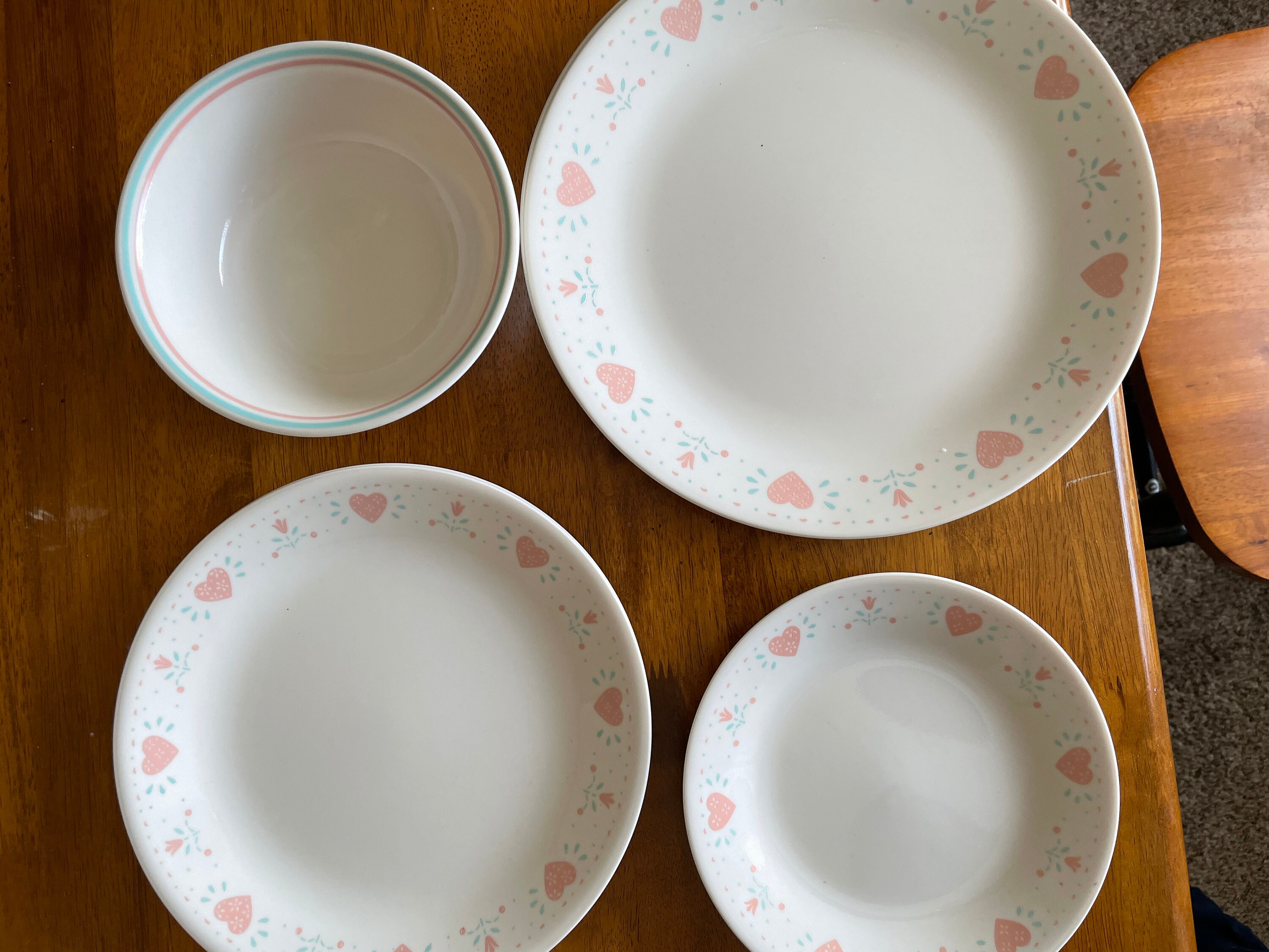 Corelle Plate Replacement Discontinued Pattern Forever Yours Etsy