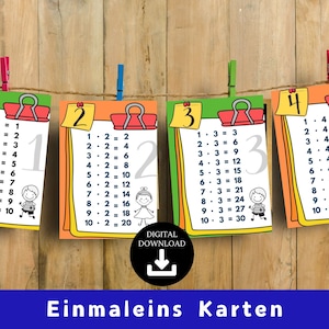 Das kleine Einmaleins Karten - 1x1