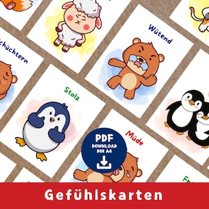 Carte dei sentimenti | Montessori | Sentimenti bambini | Per stampare | Materiale didattico asilo | Carte sulle emozioni