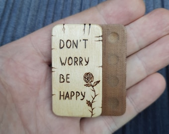 Wooden slider "Tombstone" pocket toys clicker handmade (SCU: 3-14-11)