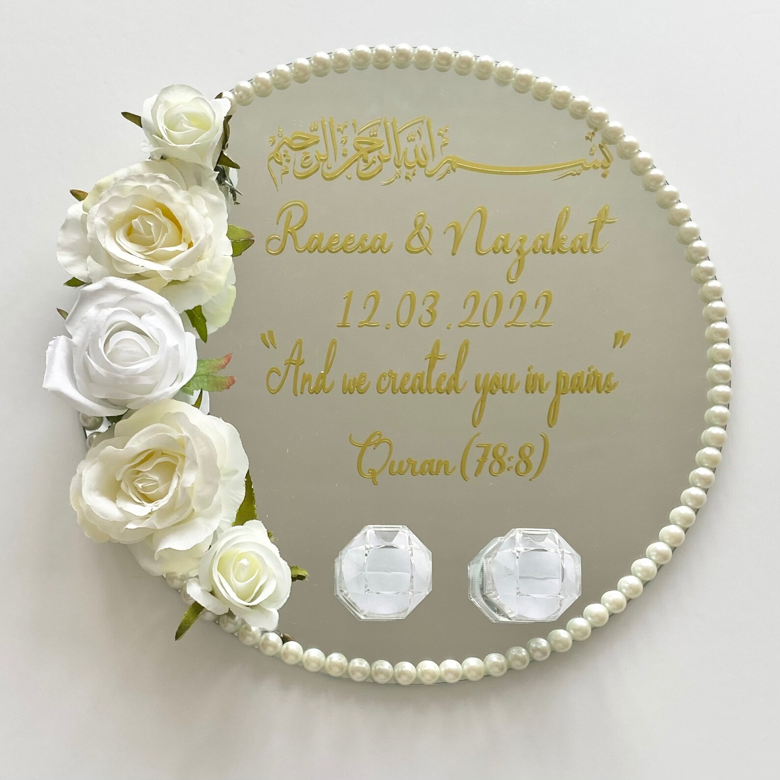 Ring Plate for Nikkah Weddings Engagement. Wedding Gifts. Etsy UK
