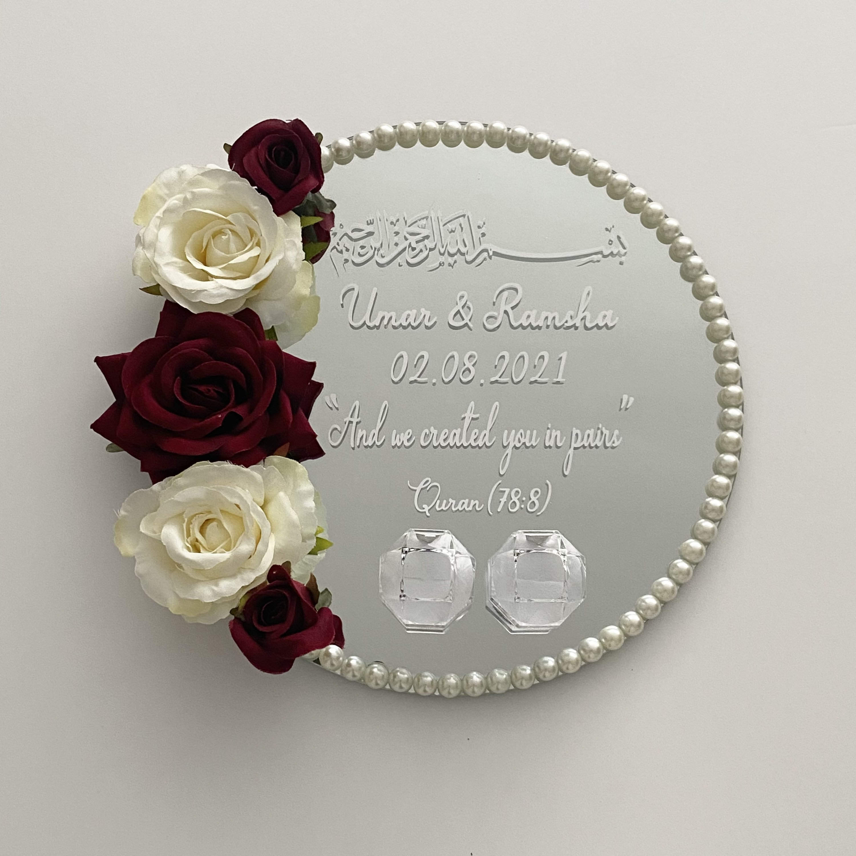 Ring Plate for Weddings Nikkah Engagement. Wedding Decor and Etsy UK