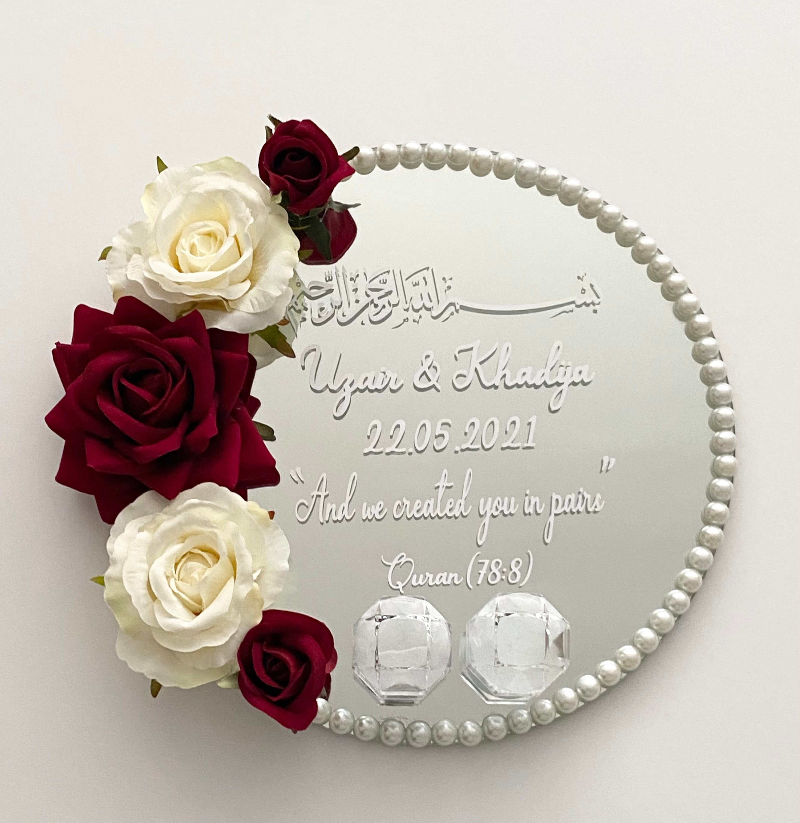 Ring Plate for Weddings Nikkah Engagement. Wedding Decor and Etsy