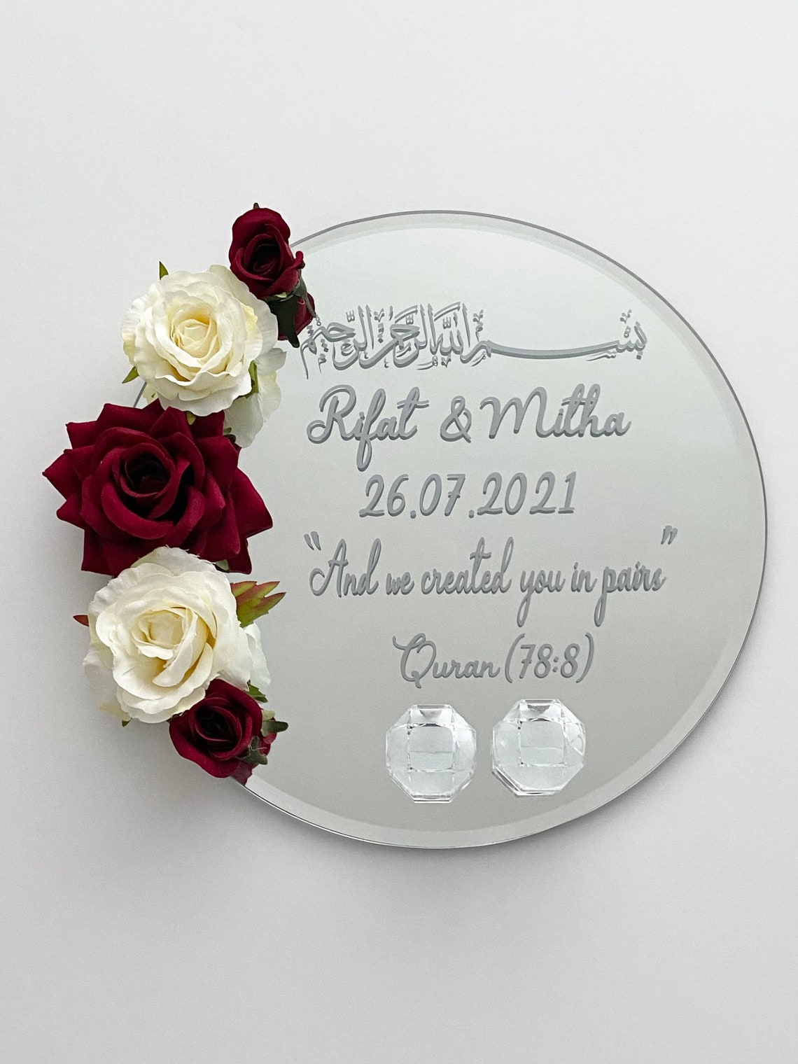 Ring Plate for Weddings Nikkah Engagement. Wedding Decor and Etsy