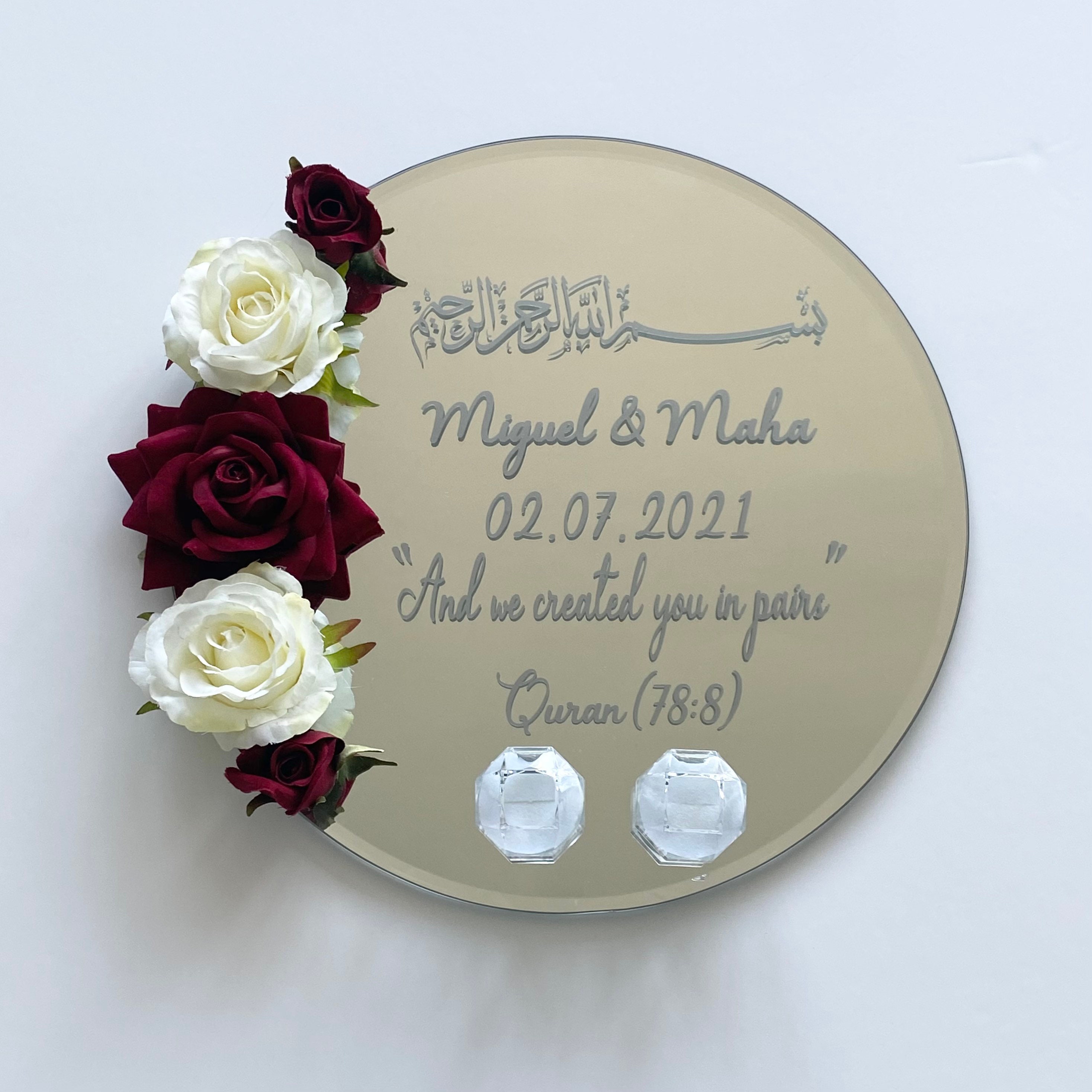 Ring Plate for Weddings Nikkah Engagement. Wedding Decor and - Etsy UK