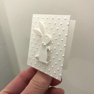 Cartes-cadeaux Lapin en relief ! (petites cartes)