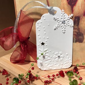 Sparkling Snow Gift Tags!