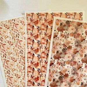 Foglio di trasferimento "Fall Vibes" / Decorazioni autunnali / Tagliapasta per argilla / Strumenti per argilla polimerica / Carta per trasferimento / Trasferimenti di immagini in argilla polimerica
