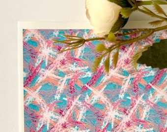 Arkusze transferowe Fluo Abstract | Papier transferowy rozpuszczalny w wodzie | Transfery obrazów z gliny polimerowej