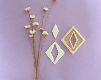 Rhombus Clay Cutter: Geometric Earring Jewelry Making Tool