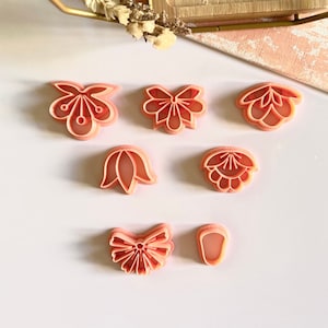 Flower Clay Cutters Set: Polymer Clay Earring Jewelry Making Tools