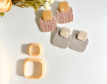 Square Polymer Clay Cutter Set: Jewelry Making, Earring Cutters